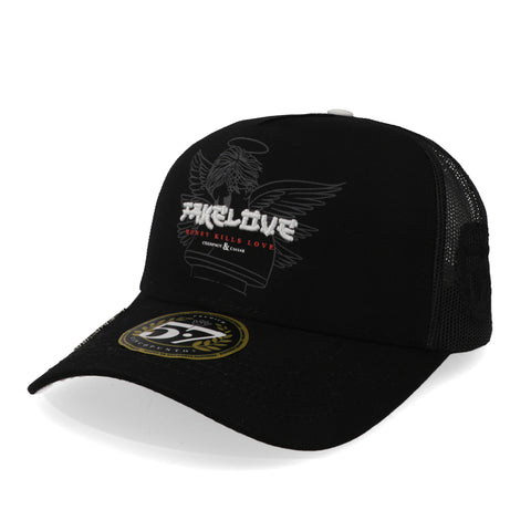 Gorra 5.7 Fake Love Money Kills Love Negro Unitalla