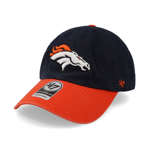 Gorra '47 NFL Broncos Two Tone Clean Up Azul Marino Unitalla