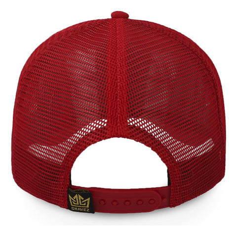 Gorra All In Chavez Golden Curva Trucker Roja Trucker Unital