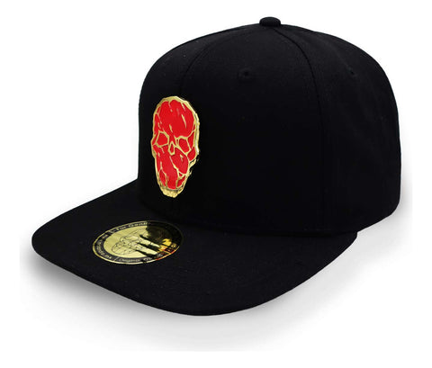 Gorra Malandro Red Skull Plate Negro Unitalla