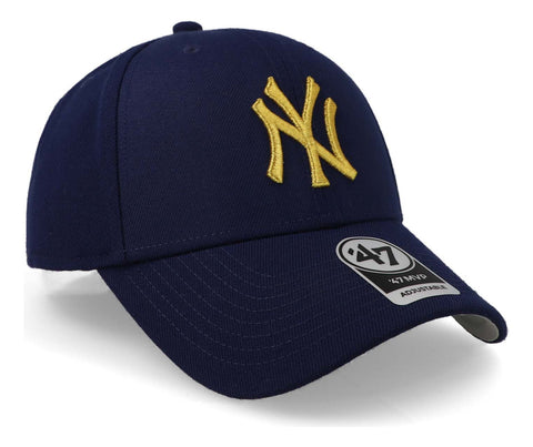 Gorra '47 MLB Yankees Metallic Mvp Azul Unitalla