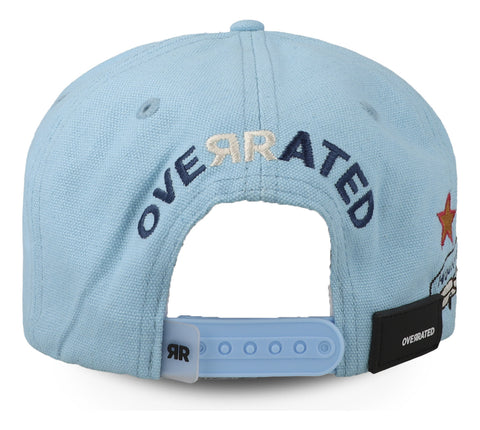 Gorra Overrated Over La Palm Azul Unitalla