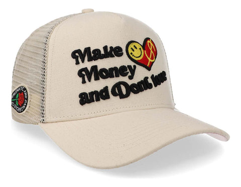 Gorra Problematic Money Love Trucker Beige Unitalla