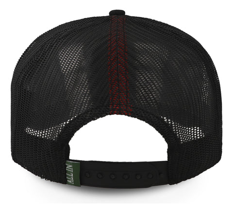 Gorra All In Chrome Trucker Negro Con Verde Unitalla