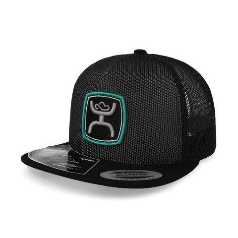 Gorra Hooey Zeneith Black 5 Panel Trucker Negro Unitalla