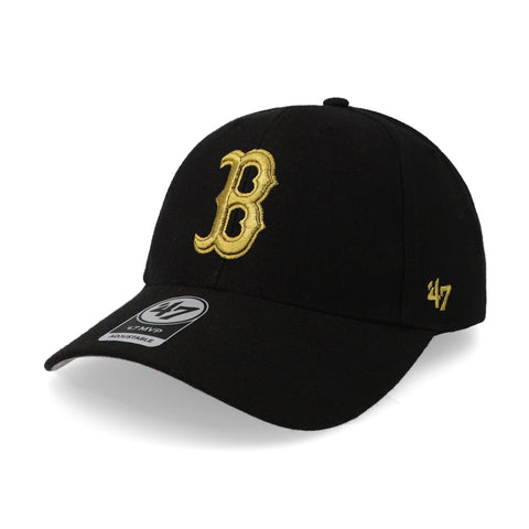 Gorra '47 MLB Red Sox Metallic MVP Negro Unitalla