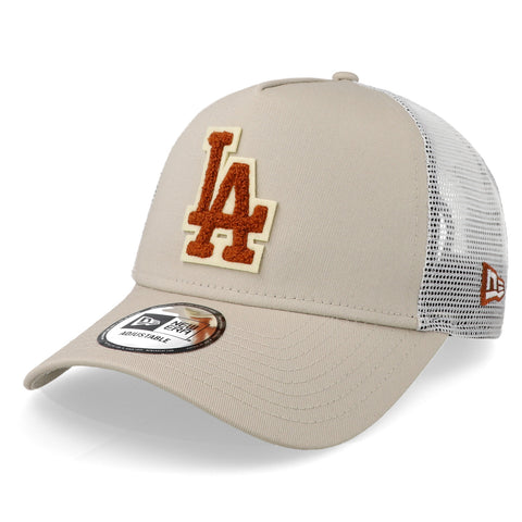 Gorra New Era 9 Forty MLB Dodgers Boucle Trucker Beige Unitalla