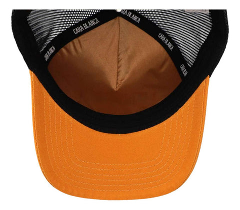 Gorra Cara Blanca Cb01 2022 Bordado Trucker Mostaza Unitalla