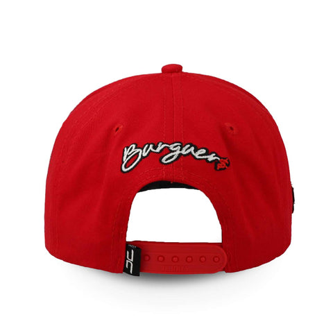 Gorra Jc Hats Modelo 1645 Burgers Rojo Unitalla