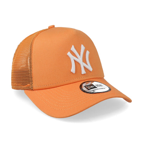 Gorra New Era 9 Forty MLB Yankees League Trucker Naranja