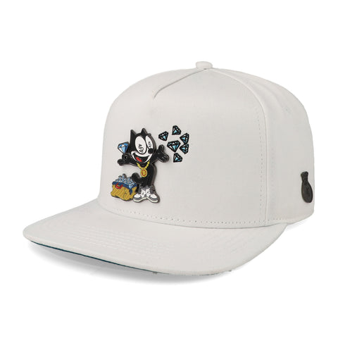 Gorra Cash Only 23 Felix Cat Blanco Unitalla