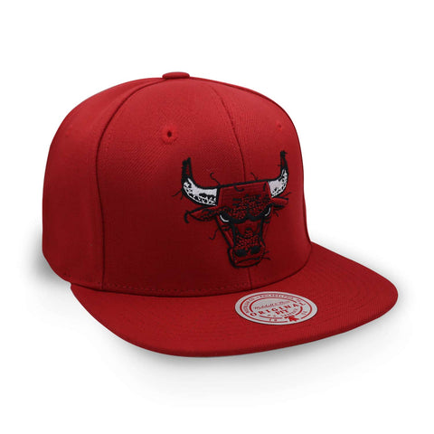 Gorra Mitchell & Ness NBA Embroidery Glitch Bulls Rojo Uni