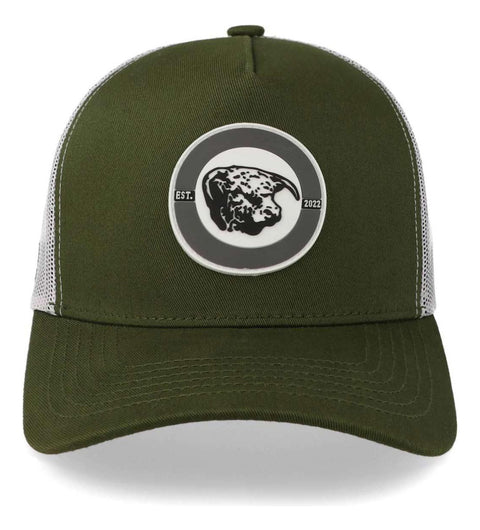 Gorra Cara Blanca Cb06 Silicon Wht Trucker Olivo Unitalla