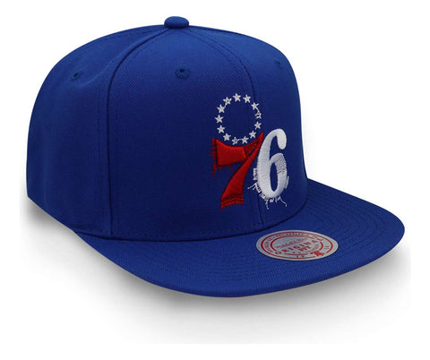 Gorra Mitchell & Ness Nba Embroidery Glitch 76ers Azul Unita