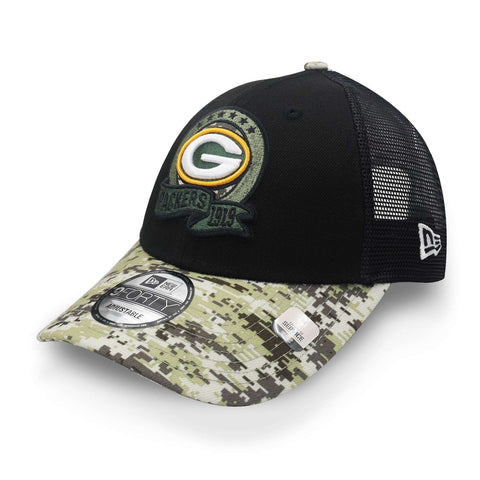 Gorra New Era 9 Forty NFL Packers Salute Negro Unitalla