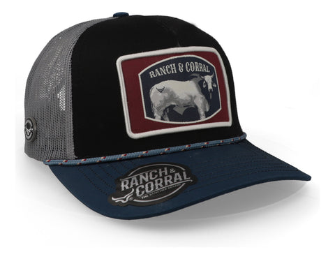 Gorra Ranch & Corral Ganadera 40 Rcg40 Negro/turquesa Unital
