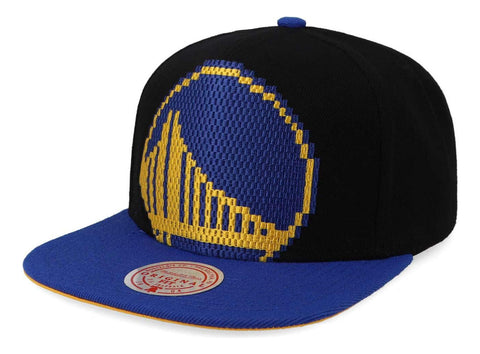 Gorra Mitchell & Ness Nba 8 Bit Xl Snapback Warriors Negro U
