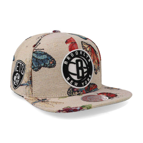 Gorra Mitchell & Ness NBA True Tap Snapback Nets Beige Uni
