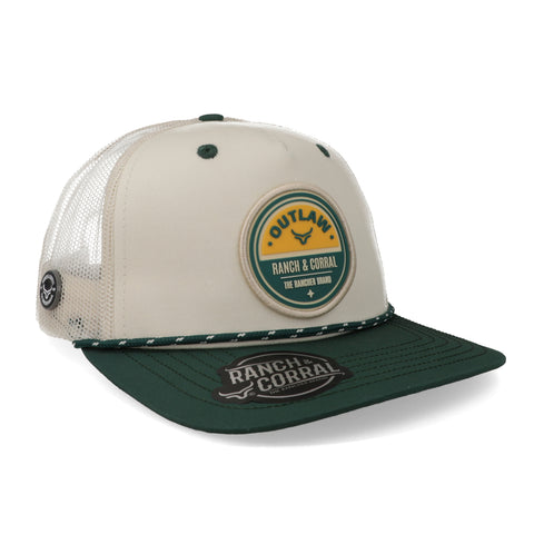 Gorra Ranch & Corral Retro 07 Natural/Verde Unitalla