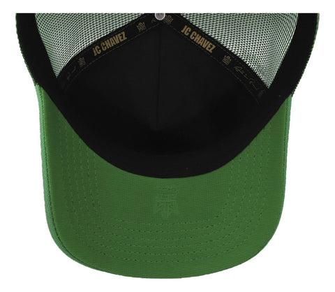 Gorra All In Chavez Golden Verde Trucker Unitalla
