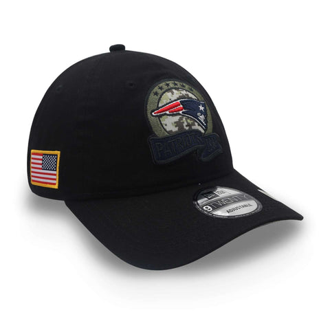 Gorra New Era 9 Twenty NFL Patriots Salute Service 22 Negro