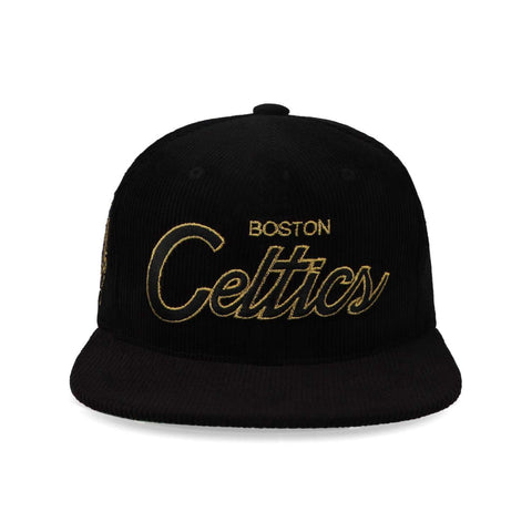 Gorra Mitchell & Ness NBA Cord Script Snap Celtics Negro Uni
