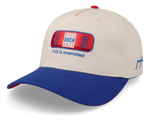 Gorra This Is Overrated (ouch) Beige Unitalla