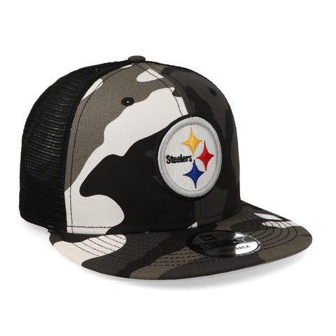 Gorra New Era 9 Fifty NFL Steelers Camo E3 Negro Unitalla