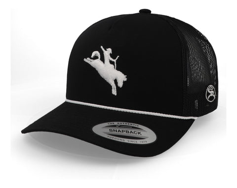 Gorra Hooey 4044tbk Whit 5 Panel High Profile Negro Unitalla