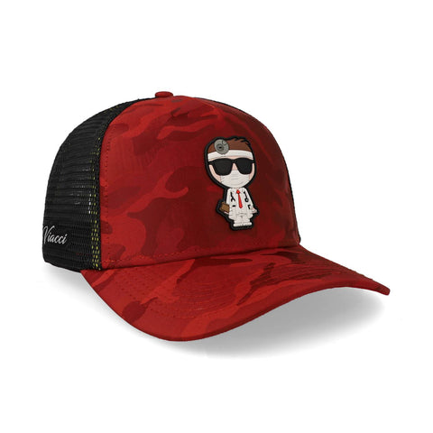 Gorra Viacci Doctor Camo Trucker Rojo Unitalla