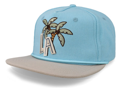 Gorra Overrated Over La Palm Azul Unitalla