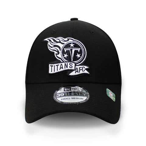 Gorra New Era 39 Thirty NFL Titans Sideline Cw Negro Cerrada