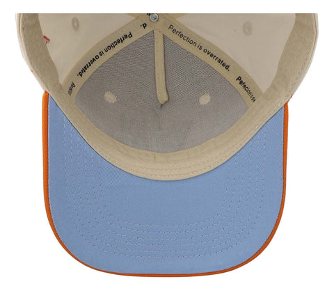 Gorra Overrated Los Ángeles Crema Naranja Beige Unitalla