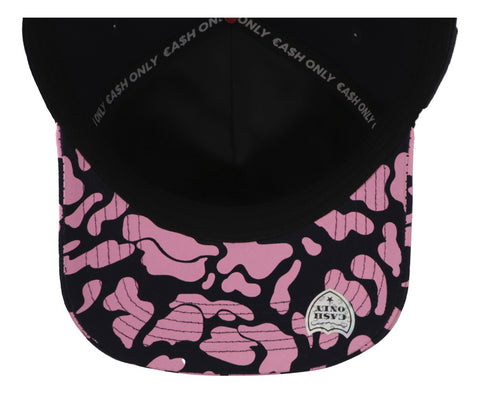 Gorra Cash Only LA Camo Black And Pink Curve Unitalla