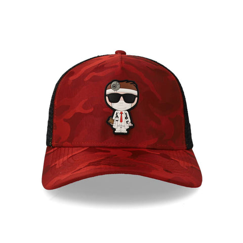 Gorra Viacci Doctor Camo Trucker Rojo Unitalla