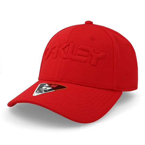 Gorra Oakley 6 Panel Stretch Hat Embossed Rojo Cerrada