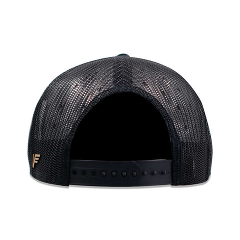 Gorra Vago Snapback Classic Gold 7 Paneles Negro Unitalla
