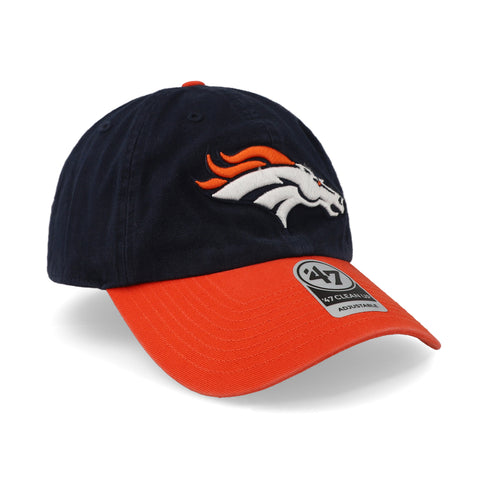 Gorra '47 NFL Broncos Two Tone Clean Up Azul Marino Unitalla