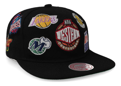 Gorra Mitchell & Ness Nba All Over Conference Western Parche