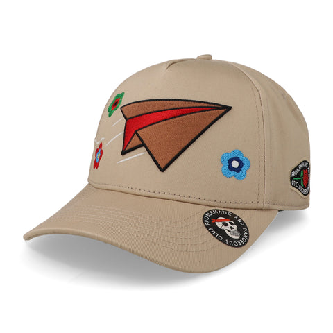 Gorra Problematic Paperplane Snapback Arena Beige Unitalla
