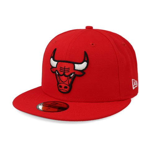 Gorra New Era 59 Fifty NBA Bulls Otc Rojo Cerrada