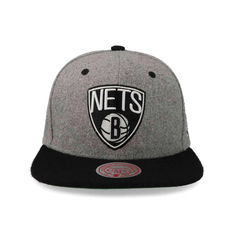 Gorra Mitchell & Ness NBA Melton Patch Snap Nets Gris Uni