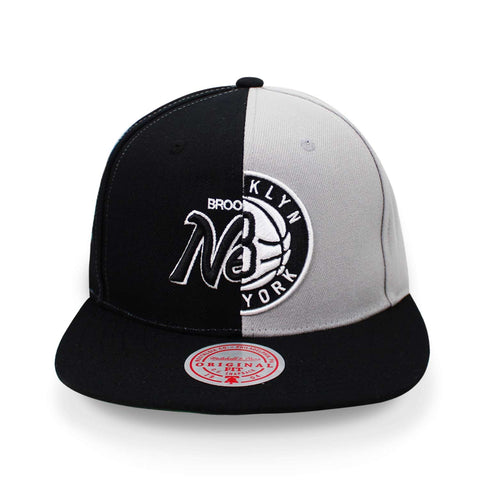 Gorra Mitchell & Ness NBA Split Crown Nets Negro Uni