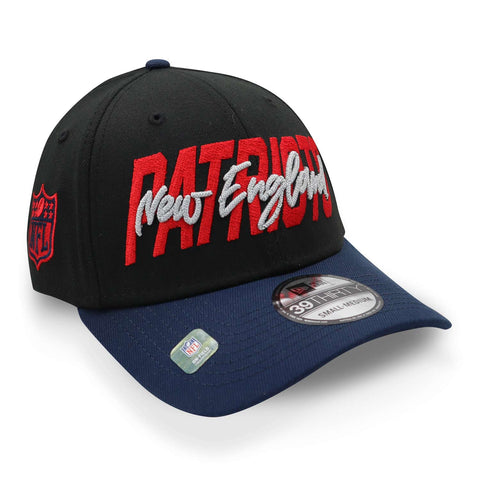 Gorra New Era 39 Thirty NFL Patriots Draft 22 Negro Cerrada