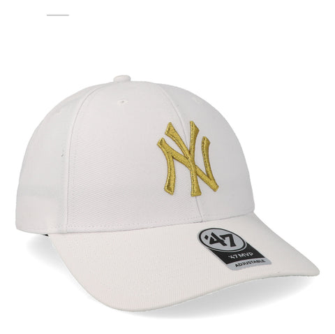 Gorra '47 MLB Yankees Metallic MVP Blanco Unitalla