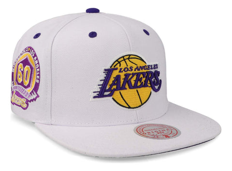 Gorra Mitchell & Ness Nba Lakers Los Ángeles Blanco Unitalla