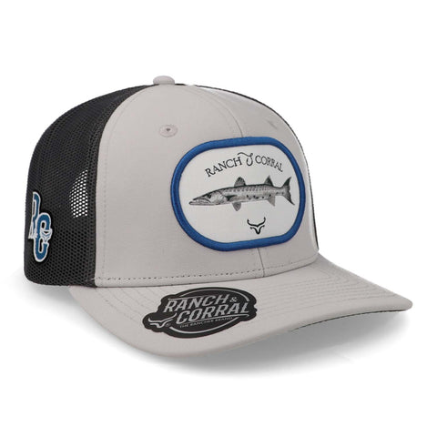 Gorra Ranch Corral Barracuda 9 Rcfs9 Gris C Unitalla