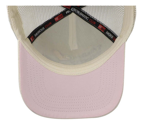 Gorra Problematic Money Love Trucker Beige Unitalla