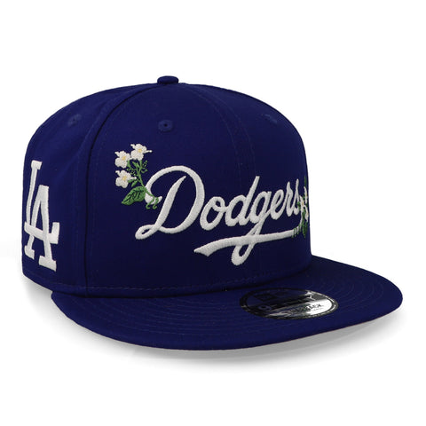 Gorra New Era 59 Fifty MLB Flower Word Mark Dodgers Cerrada