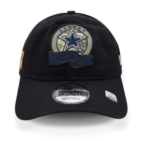 Gorra New Era 9 Twenty NFL Cowboys Salute Service 22 Negro Unitalla